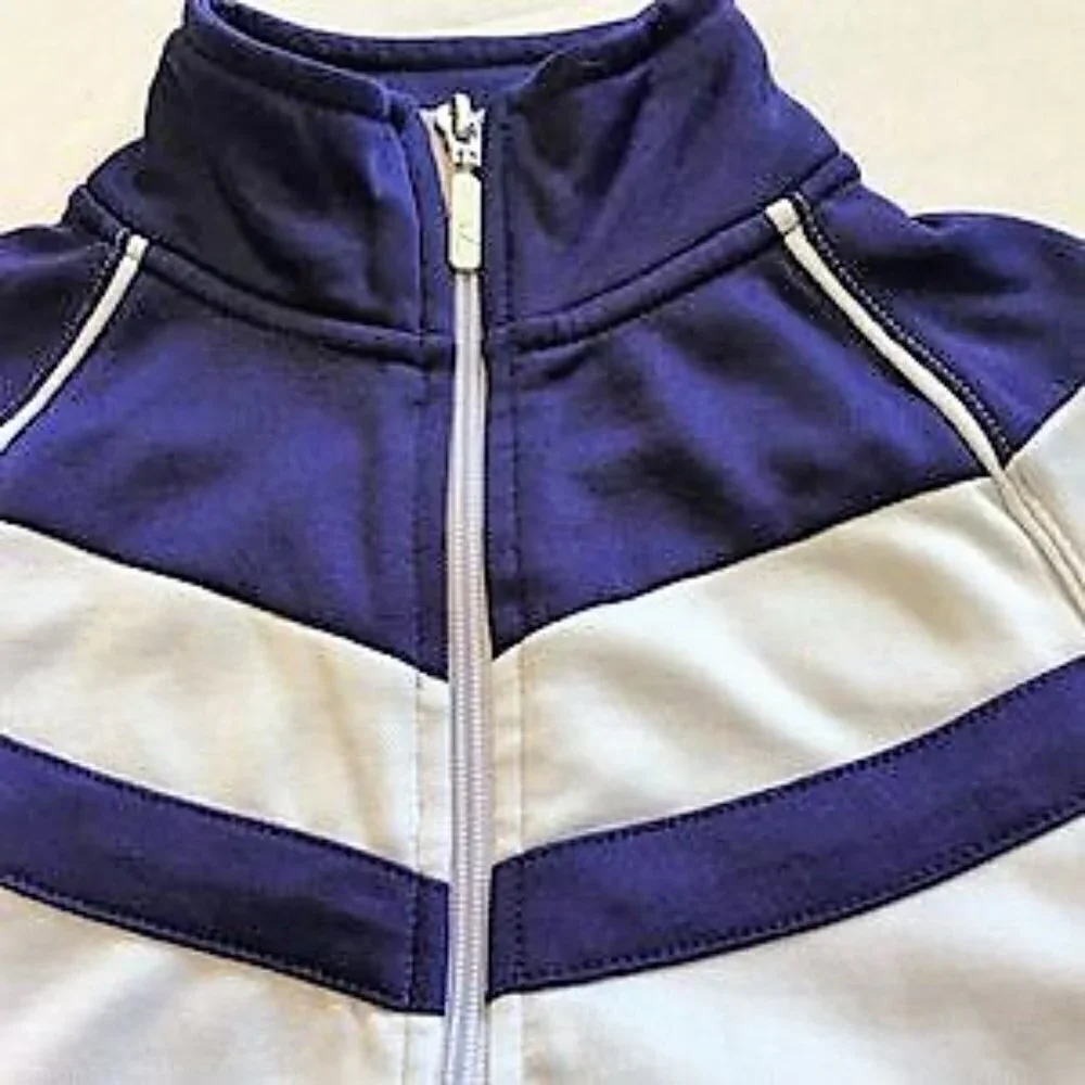 Danskin Now Kids Unisex Colorblock Track Jacket | Blue & Gray | Size 6/6X